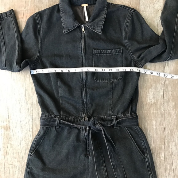 Free People Green River Denim Romper - Picture 10 of 15